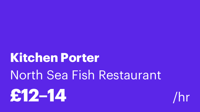 Kitchen Porter