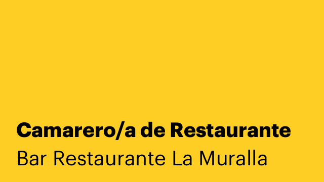 Camarero/a de Restaurante