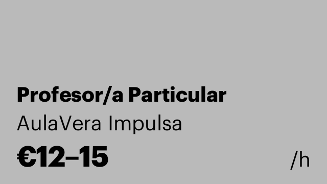 Profesor/a Particular