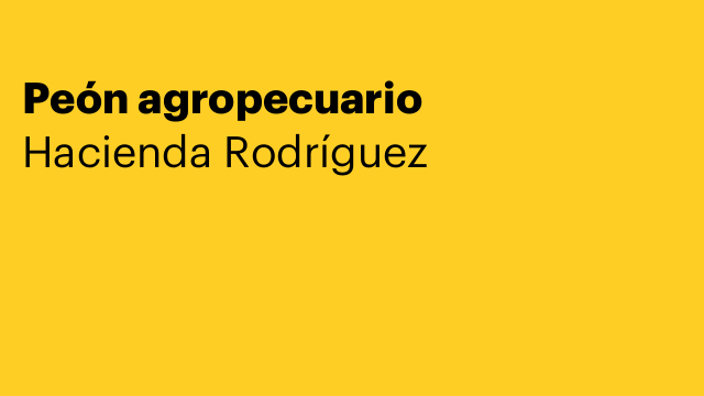 Peón agropecuario