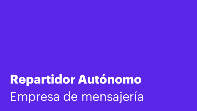 Repartidor Autónomo