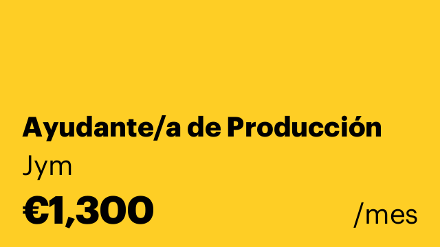 Ayudante/a de Producción