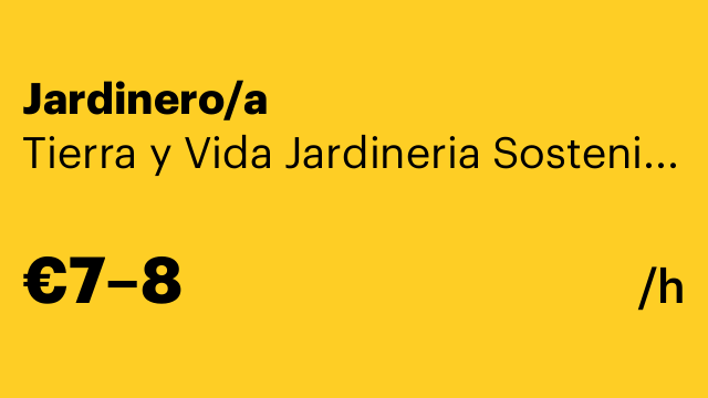Jardinero/a