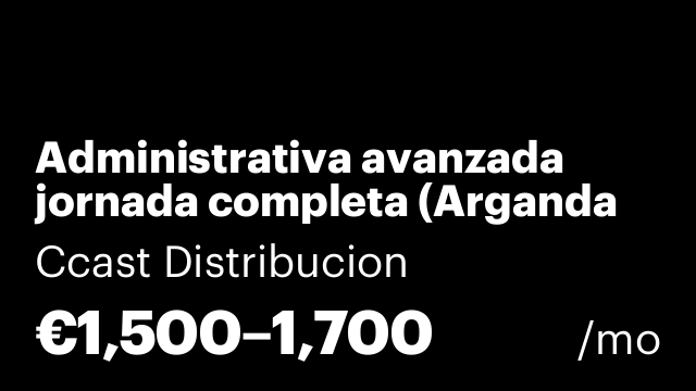 Administrativa avanzada jornada completa (Arganda del Rey)