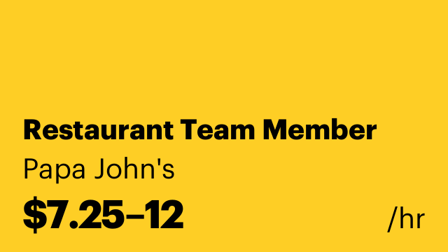 Restaurant Team Member