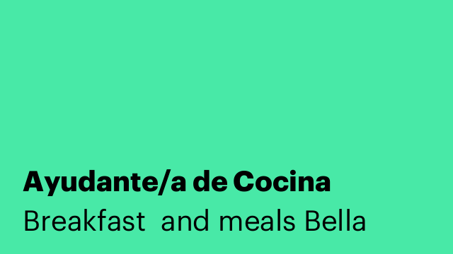 Ayudante/a de Cocina