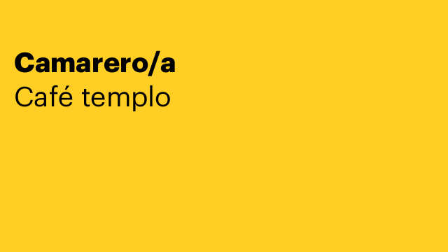 Camarero/a