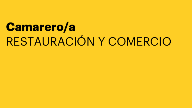 Camarero/a