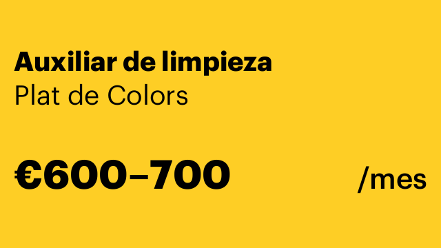 Auxiliar de limpieza