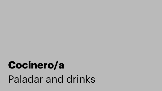 Cocinero/a