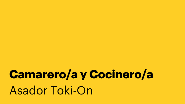 Camarero/a y Cocinero/a