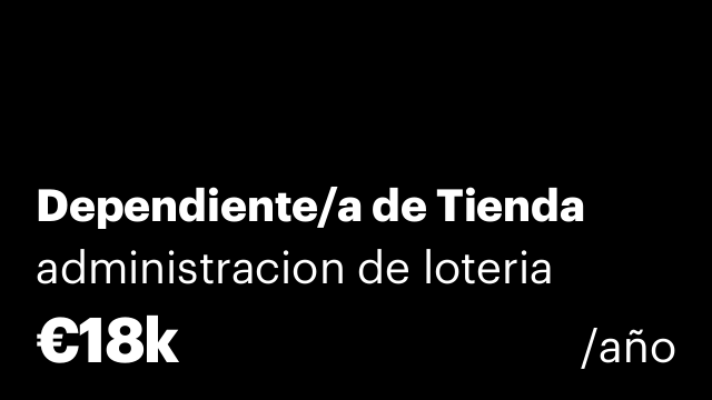 Dependiente/a de Tienda