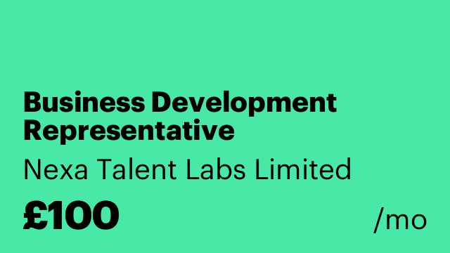 Business Development Representative