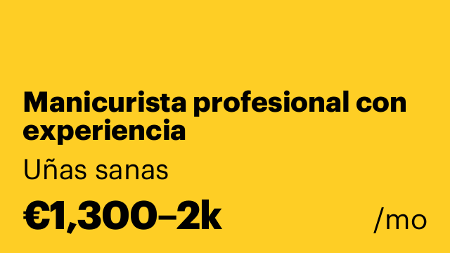 Manicurista profesional con experiencia