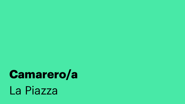 Camarero/a