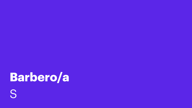 Barbero/a