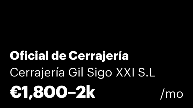 Oficial de Cerrajería