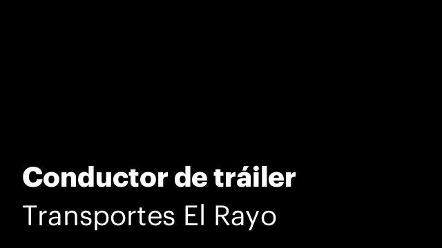 Conductor de tráiler