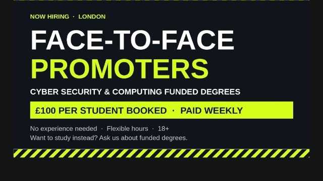 Face-to-Face Promoter — Degree Courses