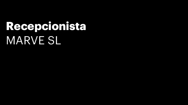 Recepcionista