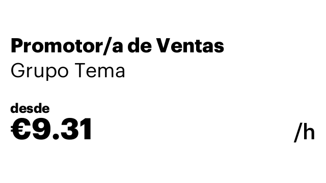 Promotor/a de Ventas