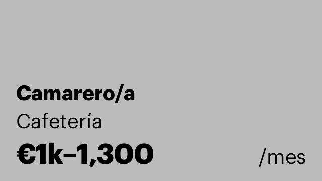 Camarero/a