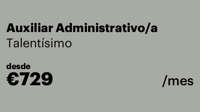 Auxiliar Administrativo/a