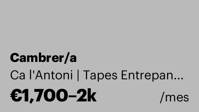 Cambrer/a