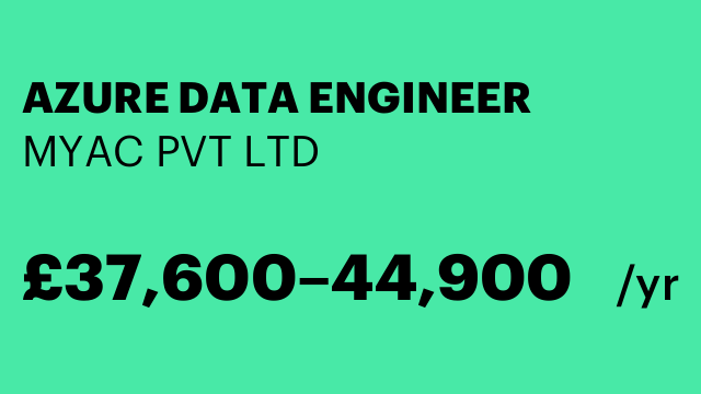 AZURE DATA ENGINEER