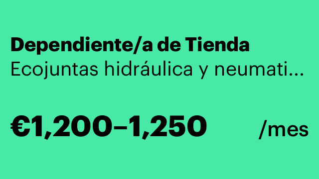 Dependiente/a de Tienda