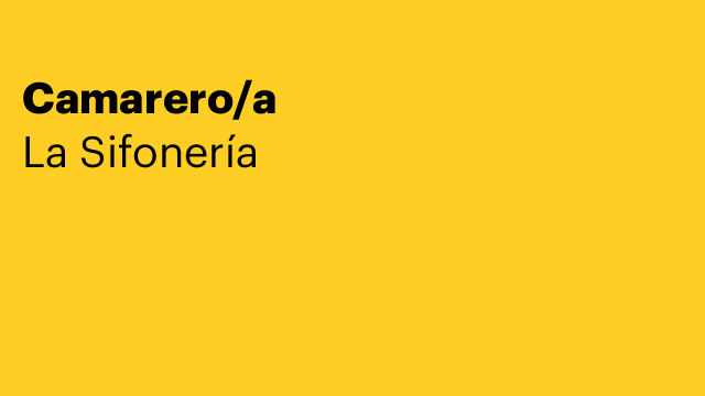 Camarero/a