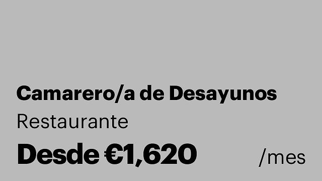 Camarero/a de Desayunos