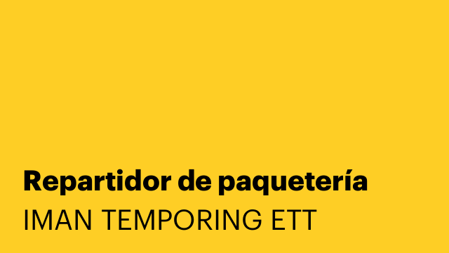 Repartidor de paquetería