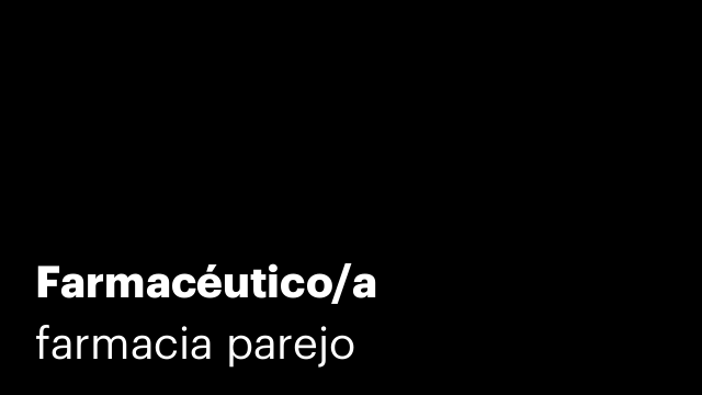 Farmacéutico/a