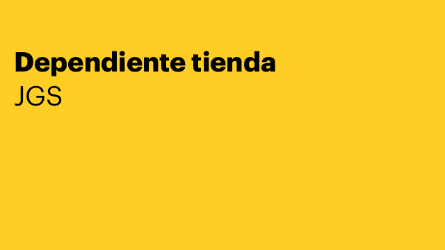 Dependiente tienda