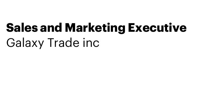 Sales and Marketing Executive