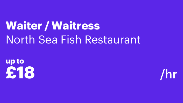 Waiter / Waitress