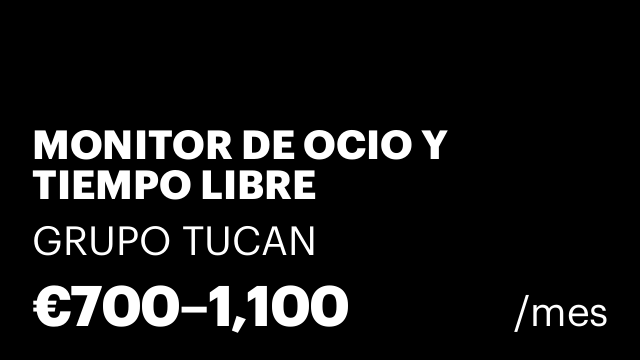 MONITOR DE OCIO Y TIEMPO LIBRE