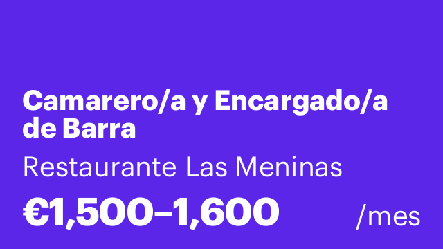 Camarero/a y Encargado/a de Barra