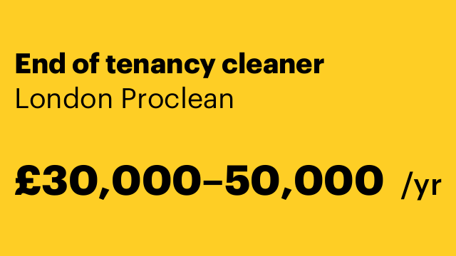 End of tenancy cleaner