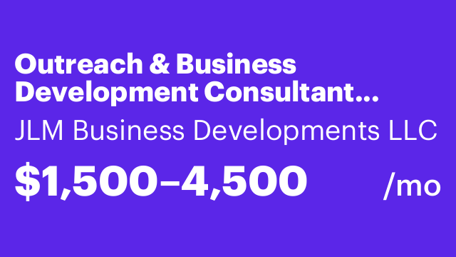 Outreach & Business Development Consultant (Corporate Wellness)