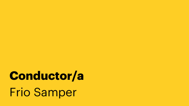 Conductor/a