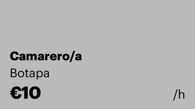 Camarero/a