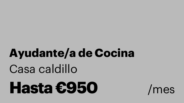 Ayudante/a de Cocina