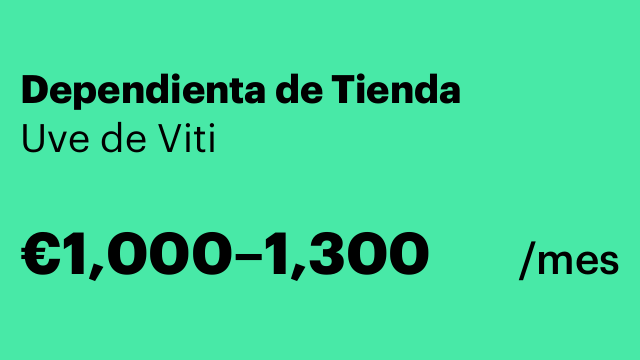 Dependienta de Tienda