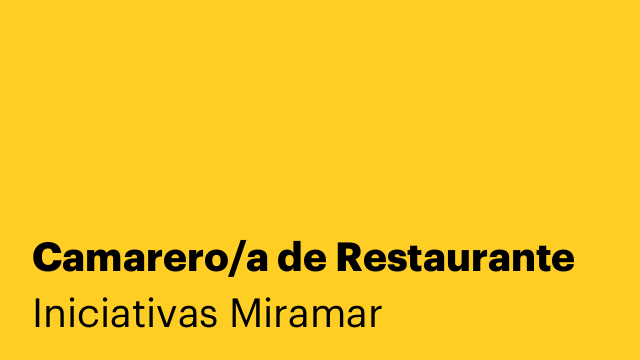 Camarero/a de Restaurante