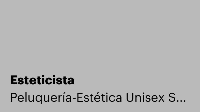 Esteticista