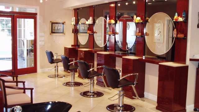 Hair salon receptionist