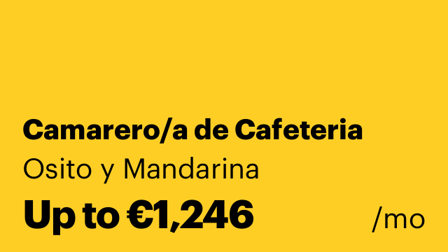Camarero/a de Cafeteria