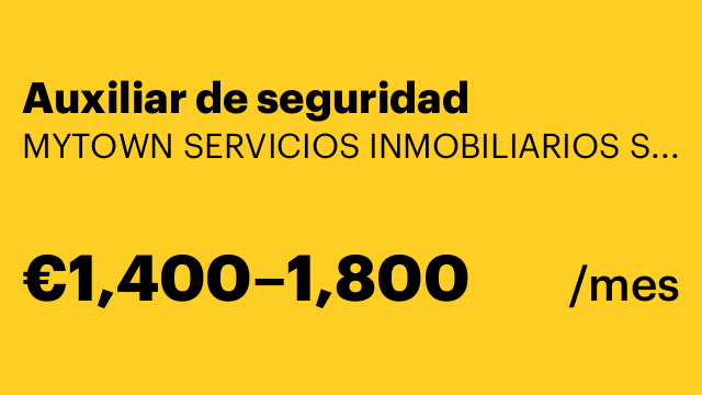 Auxiliar de seguridad